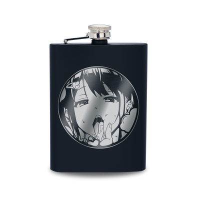 Squueze My Cheeks Engraved Hip Flask