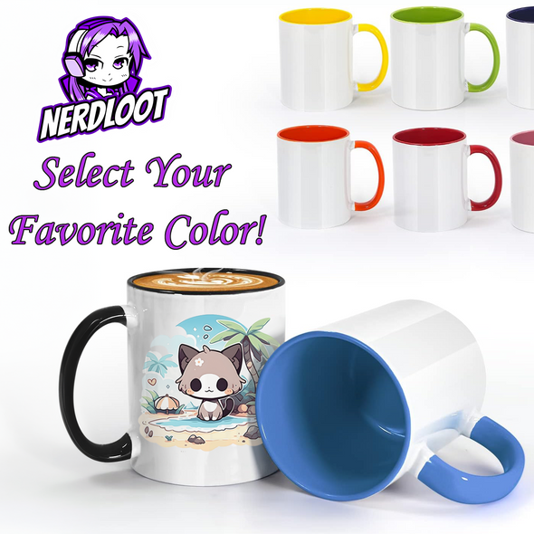 Coffee Mugs with Accent Color