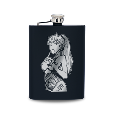 Fishnet 02 Engraved Hip Flask