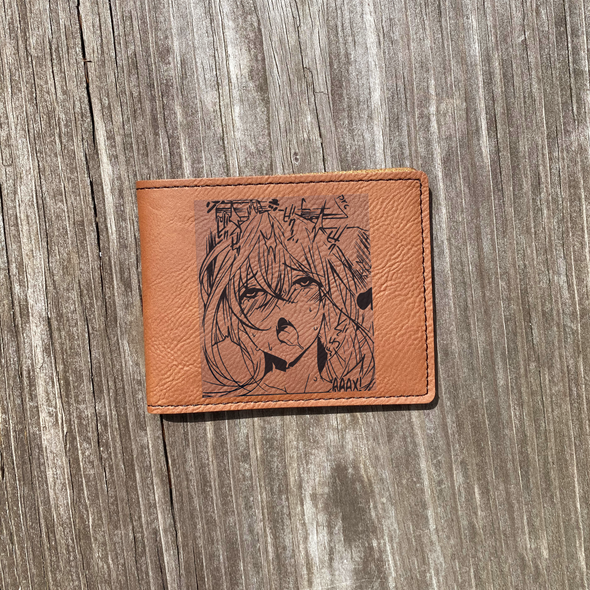 Hent Face Girl Leather Wallet