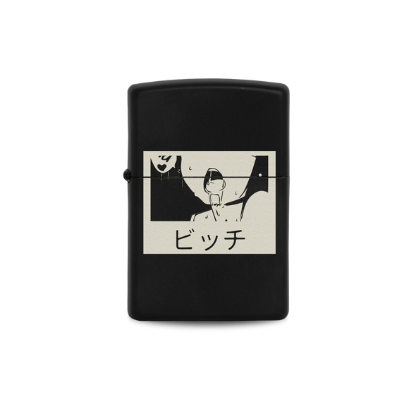 Tongue Out Engraved Anime Lighter