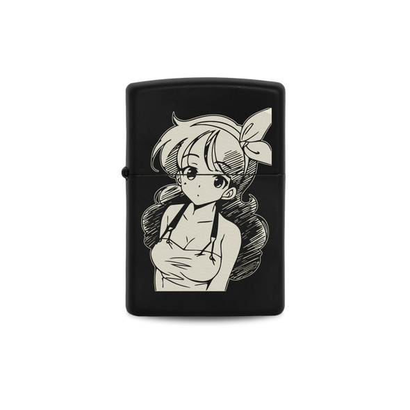 Bowtie Girl Engraved Anime Lighter