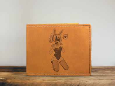 Hidden Bunny Girl Leather Wallet