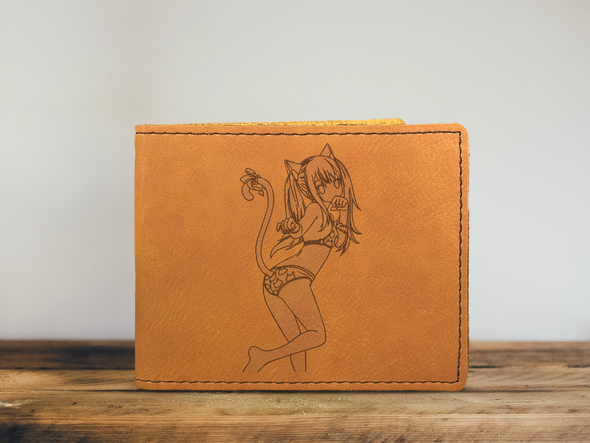Hot Cat Girl Leather Wallet