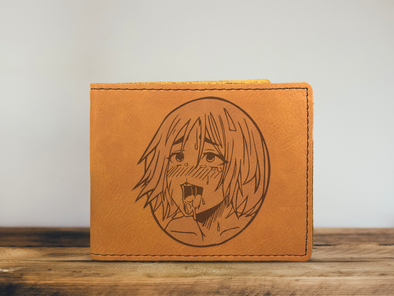 Happy Face Girl Leather Wallet