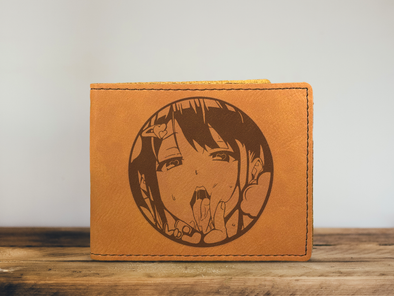 Squeeze My Cheeks Leather Wallet