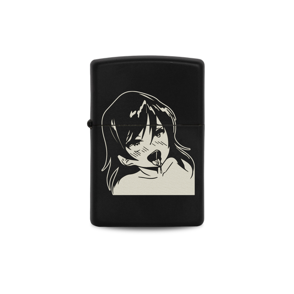 Happy Girl Engraved Anime Lighter