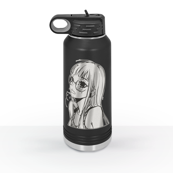 Glasses are A Target Engraved Big Bottle