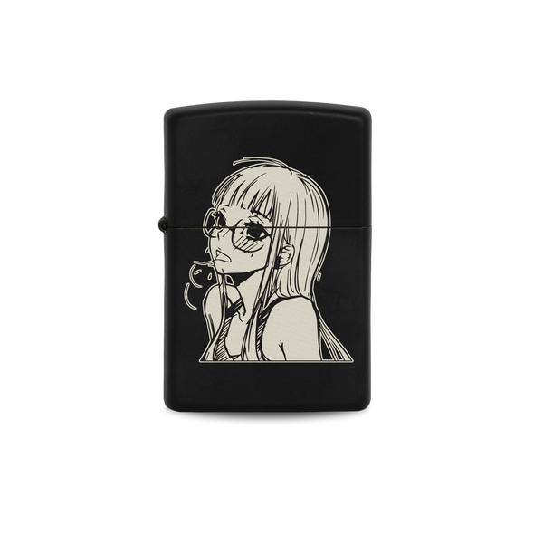 Glasses Are A Target Engraved Anime Lighter