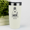 White Anime Tumbler With Best Friend Walking Design