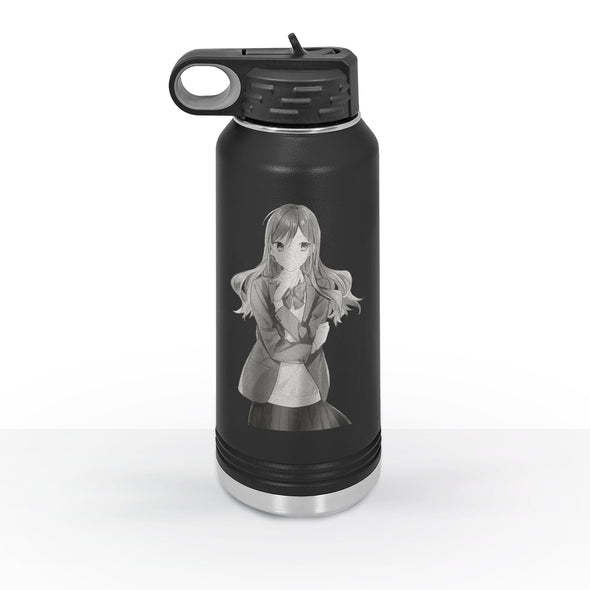 engraved anime water bottle