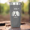 Grey Anime Tumbler With Chi Charge Design