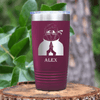 Maroon Anime Tumbler With Chi Charge Design