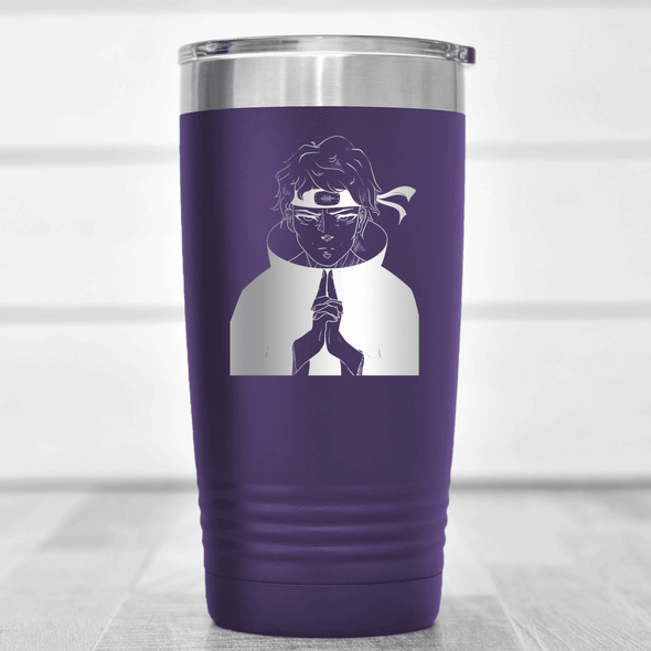 Purple Anime Tumbler With Chi Charge Design
