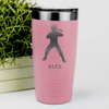 Salmon Anime Tumbler With Chi Stance Design