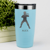 Teal Anime Tumbler With Chi Stance Design