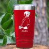 Red Anime Tumbler With Chill Ninja Design