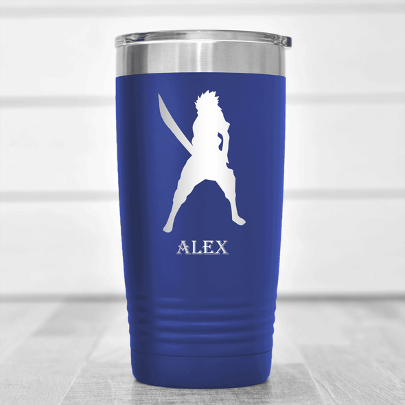Blue Anime Tumbler With Come At Me Bro Design