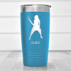 Light Blue Anime Tumbler With Come At Me Bro Design