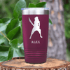 Maroon Anime Tumbler With Come At Me Bro Design