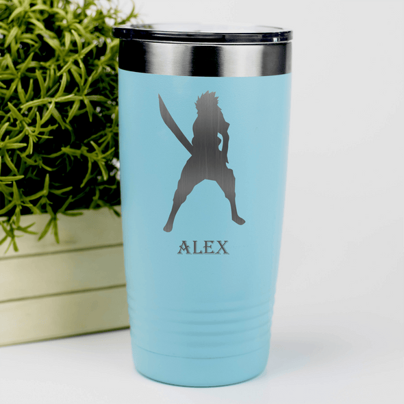 Teal Anime Tumbler With Come At Me Bro Design