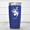 Blue Anime Tumbler With Dash Attack Ready Design