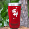Red Anime Tumbler With Dash Attack Ready Design