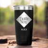 Black Anime Tumbler With Death Note Design