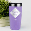 Light Purple Anime Tumbler With Death Note Design