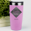 Pink Anime Tumbler With Death Note Design