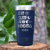 Navy Anime Tumbler With Eat Sleep Anime Design