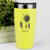 Yellow Anime Tumbler With Fast As Lightening Design