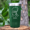 Green Anime Tumbler With Im Not Smiling Design