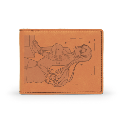 Engraved "Wounded Warrior" Leather Wallet