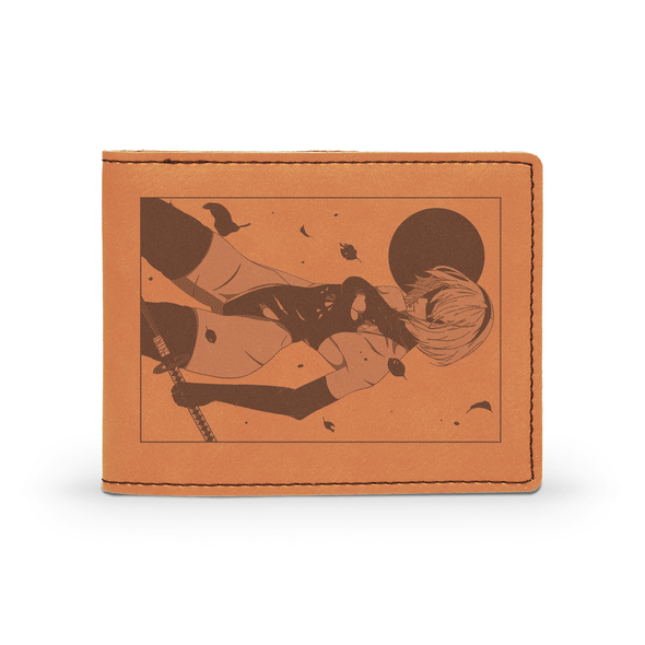 Engraved "2b" Leather Wallet