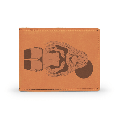 Engraved "Cover Me Up" Leather Wallet