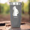 Grey Anime Tumbler With Looking Cool Design
