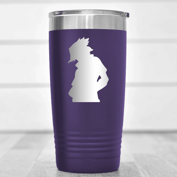 Purple Anime Tumbler With Looking Cool Design