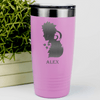 Pink Anime Tumbler With Looking Tough Design