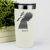 White Anime Tumbler With Looking Away Design