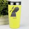 Yellow Anime Tumbler With Looking Away Design