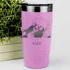 Pink Anime Tumbler With Ninja Senpai Design