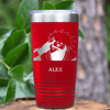 Red Anime Tumbler With Ninja Senpai Design