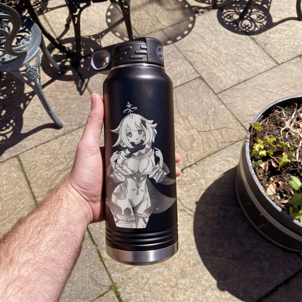 engraved paimon water bottle