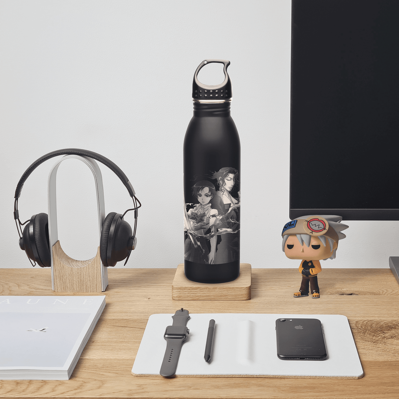 Laser Engraved Custom Anime Water Bottle 