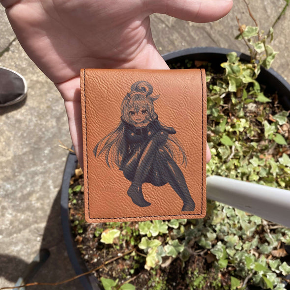 leather anime wallet